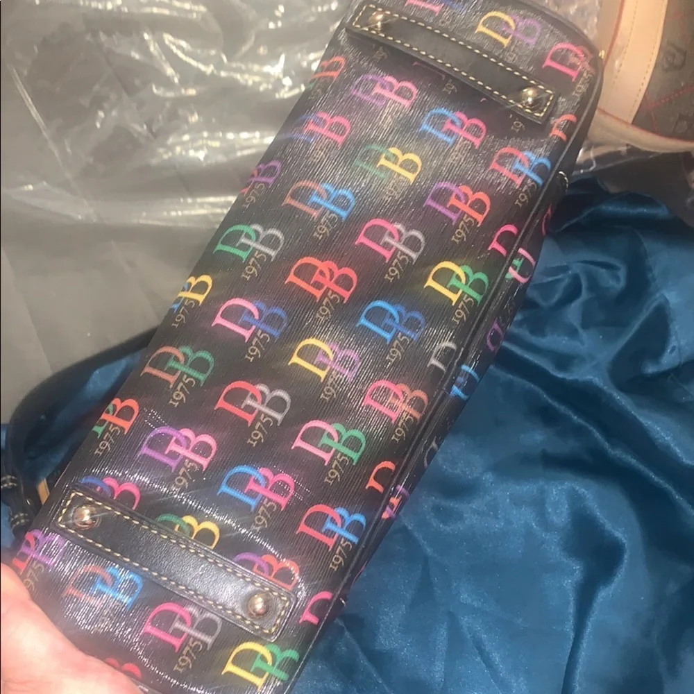 Dooney & Bourke Multicolor Logo Shoulder Bag & WALLET NOT INCLUDED